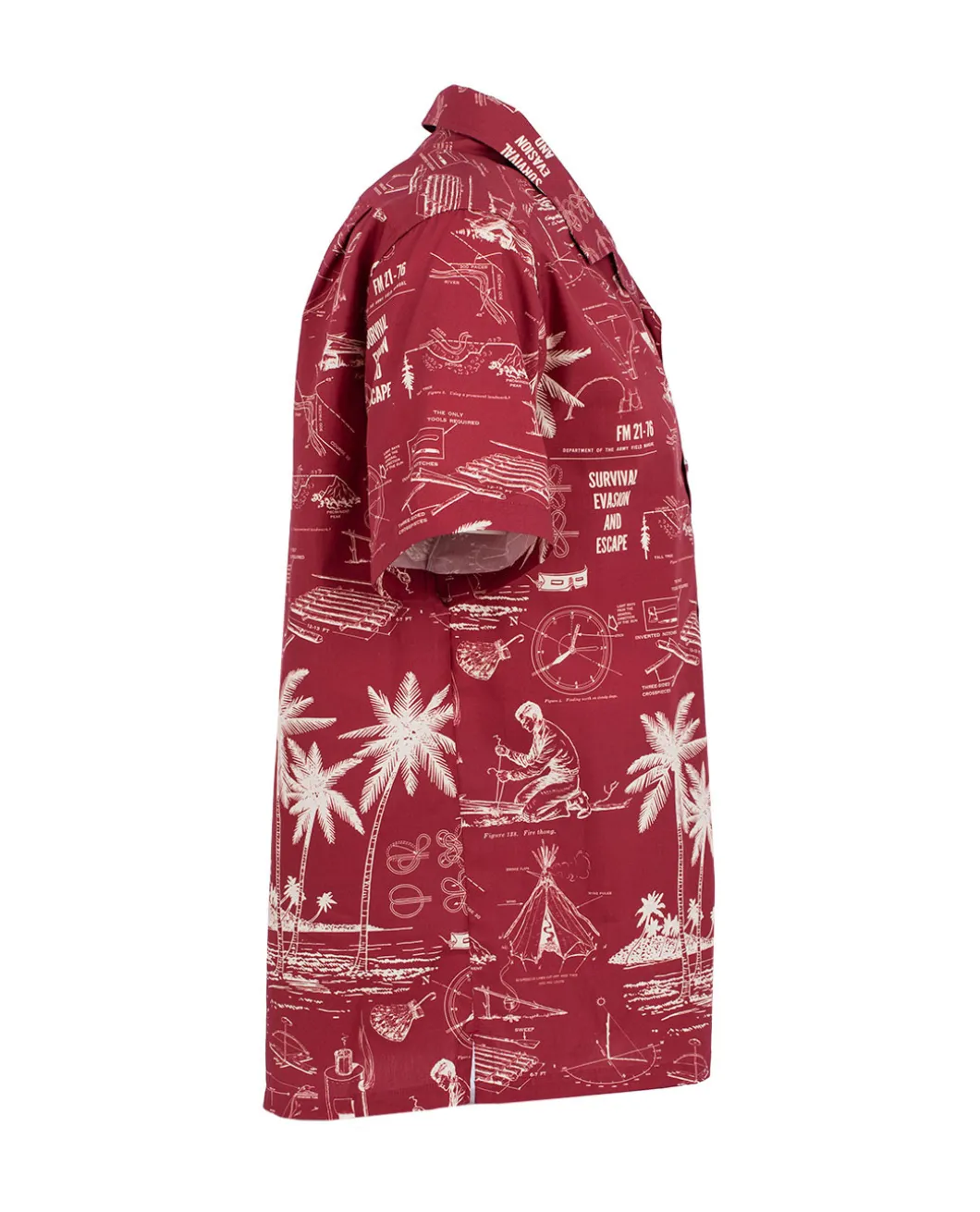 Field Manual Camp Shirt 2024 Burgundy