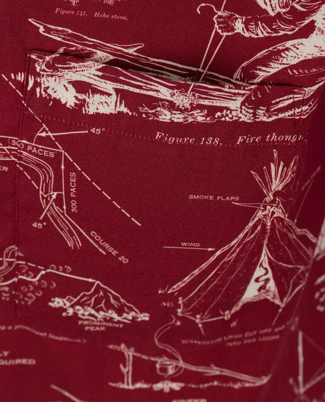 Field Manual Camp Shirt 2024 Burgundy