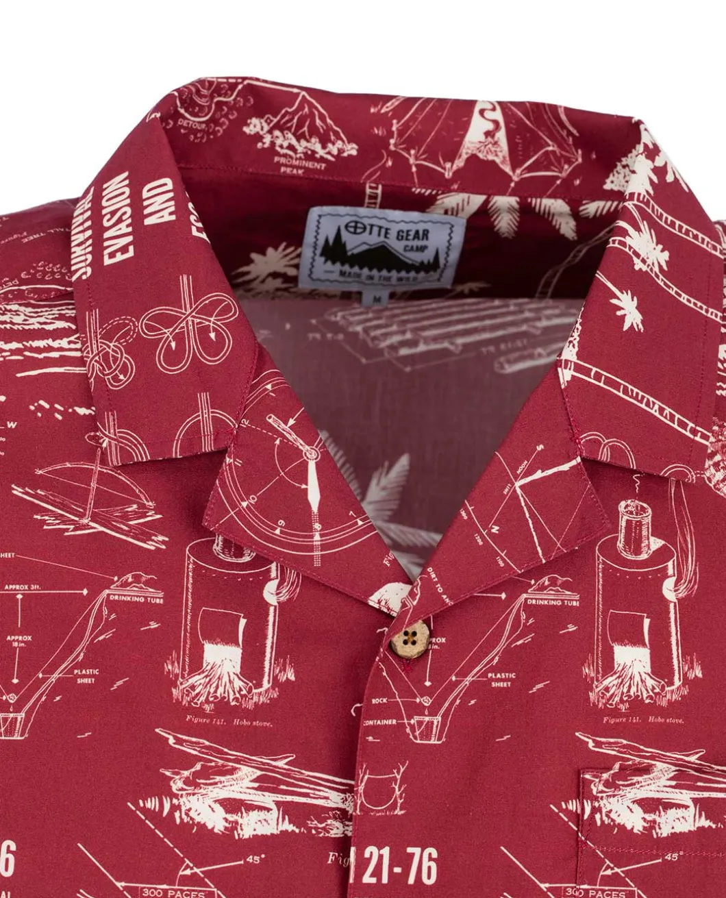 Field Manual Camp Shirt 2024 Burgundy