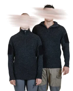 Finnmark Half Zip Sweater Dark Grey