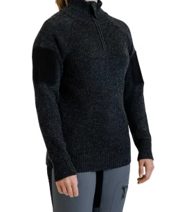 Finnmark Half Zip Sweater Dark Grey