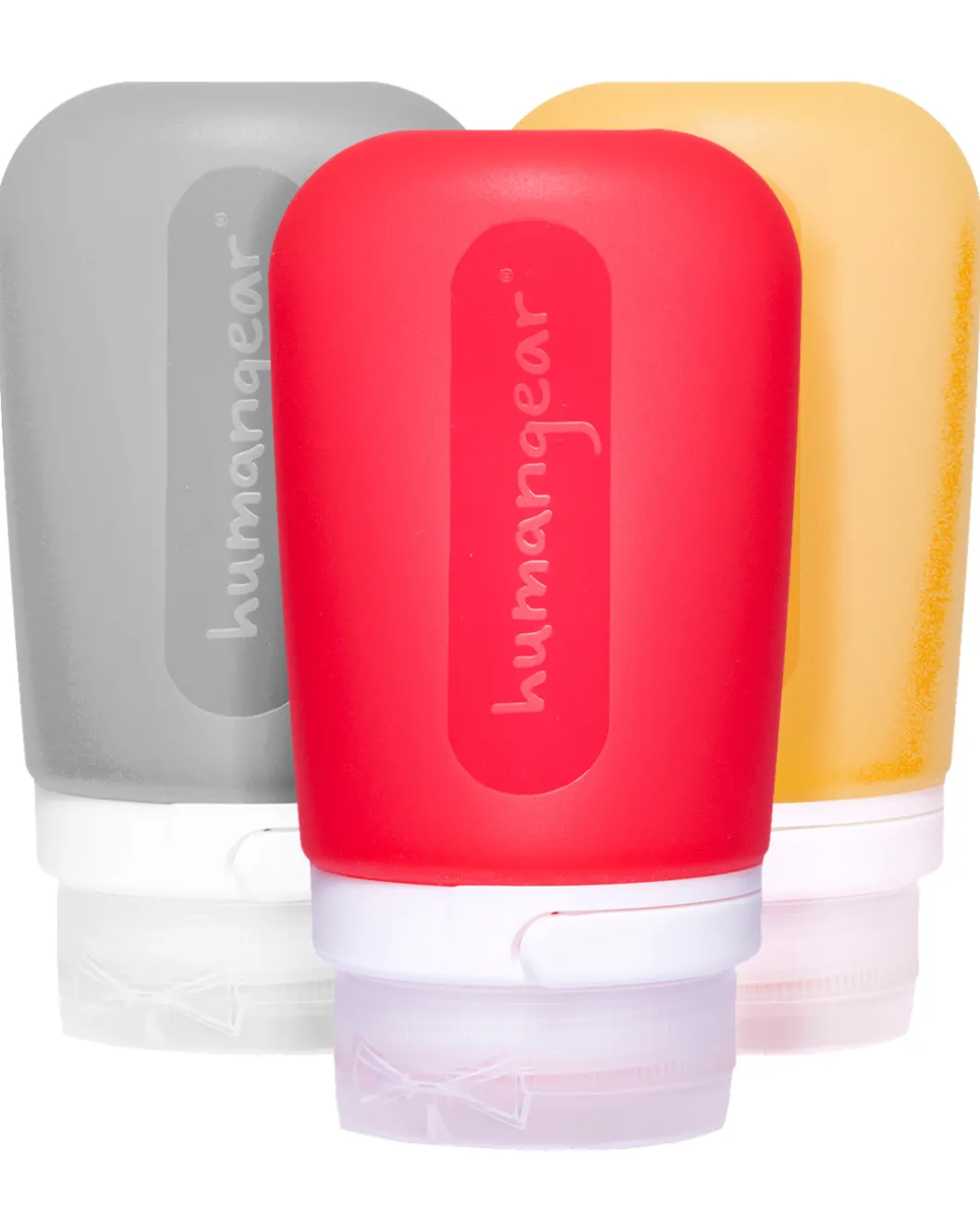 GoToob 74ml 3er Pack TRANSPARENT/ROT/ORANGE