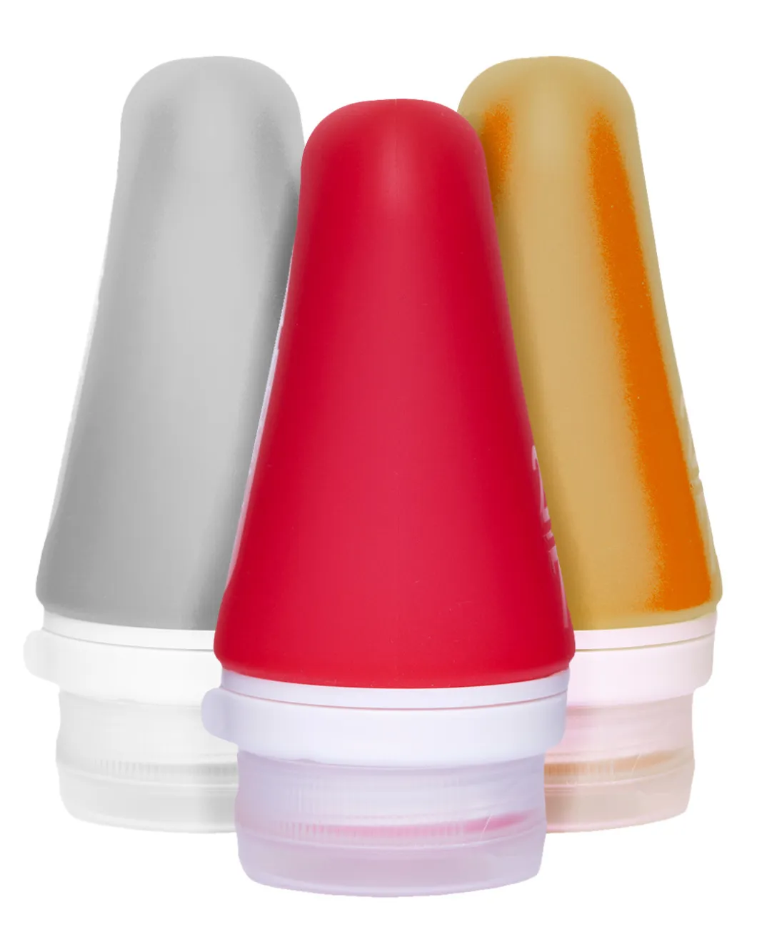 GoToob 74ml 3er Pack TRANSPARENT/ROT/ORANGE