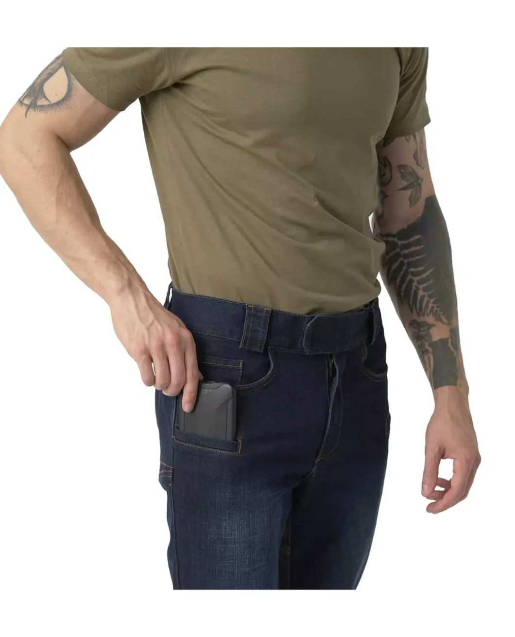 Greyman Tactical Jeans Slim Denim Mid Dark Blue