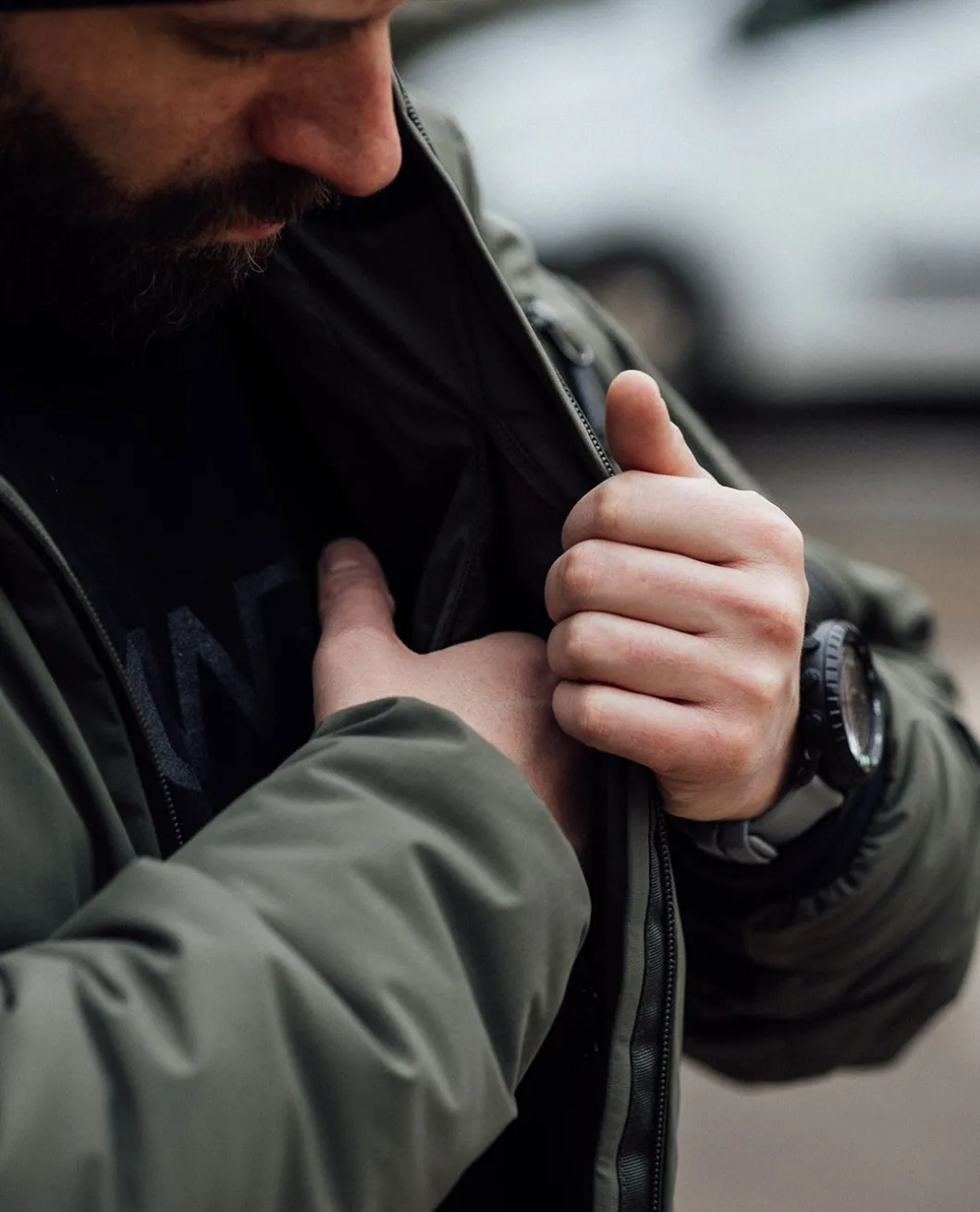 Heavy Insulation Hoody Black Schwarz