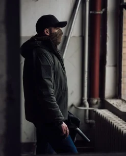 Heavy Insulation Hoody Olive Green
