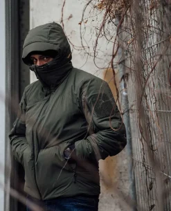Heavy Insulation Hoody Olive Green