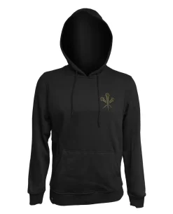 Hoodie Black Logo Nails Ranger Green