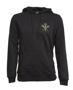 Hoodie Black Logo Nails Ranger Green