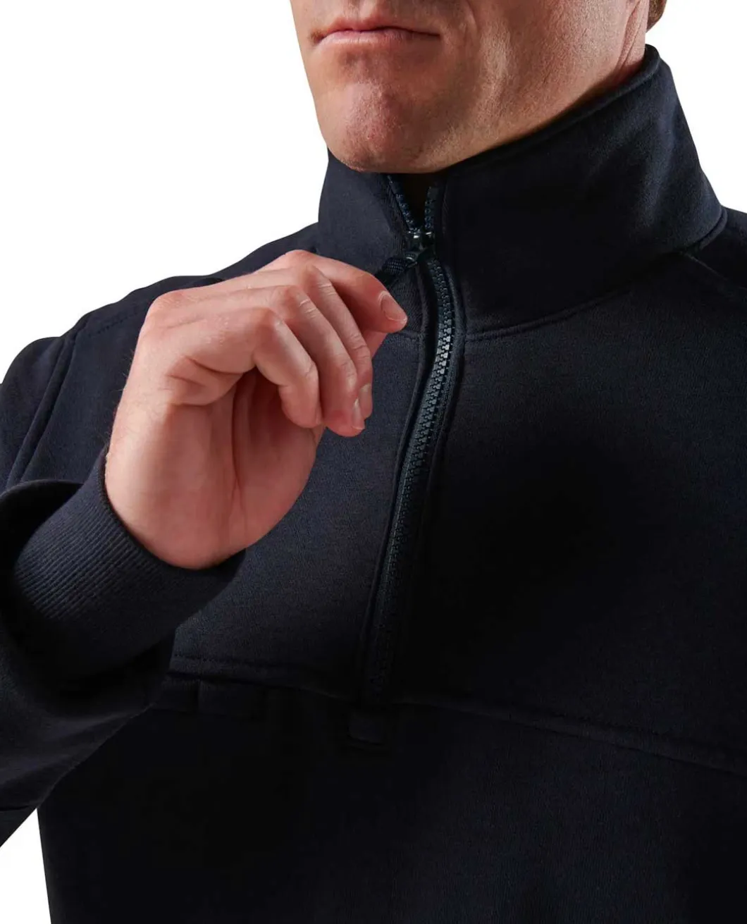 Job Shirt 1/4 Zip 2.0 Black Schwarz