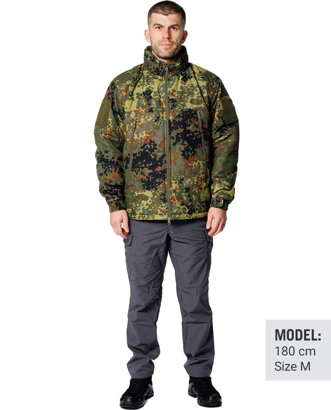 LEVEL 7 Lightweight Winter Jacket Climashield Flecktarn