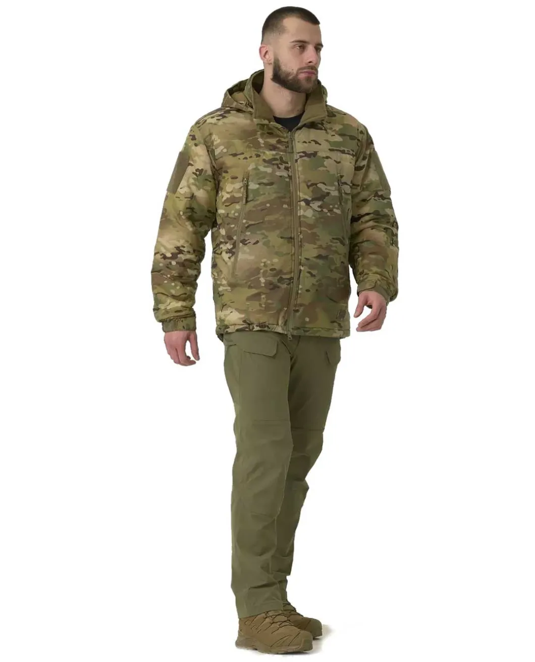 LEVEL 7 Lightweight Winter Jacket Climashield Multicam
