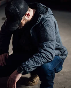 Light Insulation Hoody Dark Grey TACWRK Logo