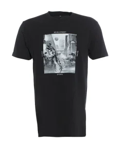 Logo T-Shirt Robot M Black Schwarz