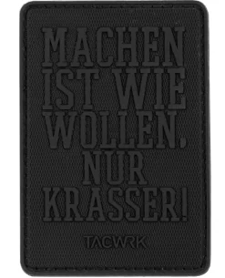 Machen-Wollen Patch PVC BlackOps Edition Schwarz