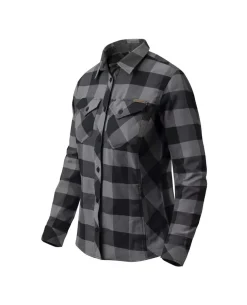 Marigold Woman's Shirt True Grey Checkered
