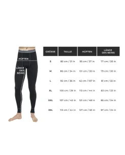Merino ARCTIC Long Pants Men Black Schwarz