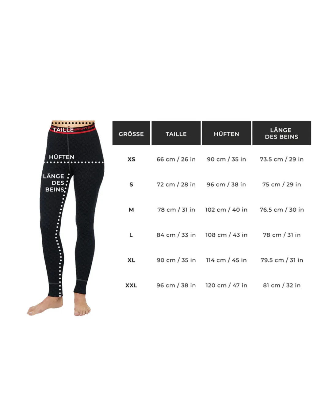 Merino ARCTIC Long Pants Women Black Schwarz