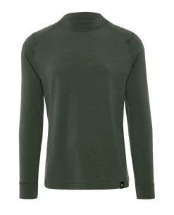 Merino ARCTIC Long Sleeve Shirt Men Forest Green Oliv