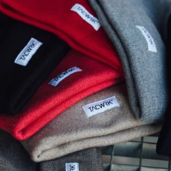 Merino Beanie Classic Rot