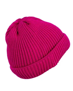Merino Beanie Gerippt Bonbon