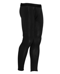 Merino Jockey Tights Long Black Schwarz