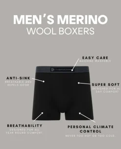 Merino Life Boxers Men Forest Green Oliv