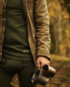 Merino Long Sleeve Shirt 3 in 1 Men Forest Green Oliv