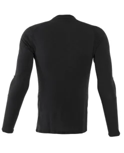 Merino Slim LS Shirt Black Schwarz