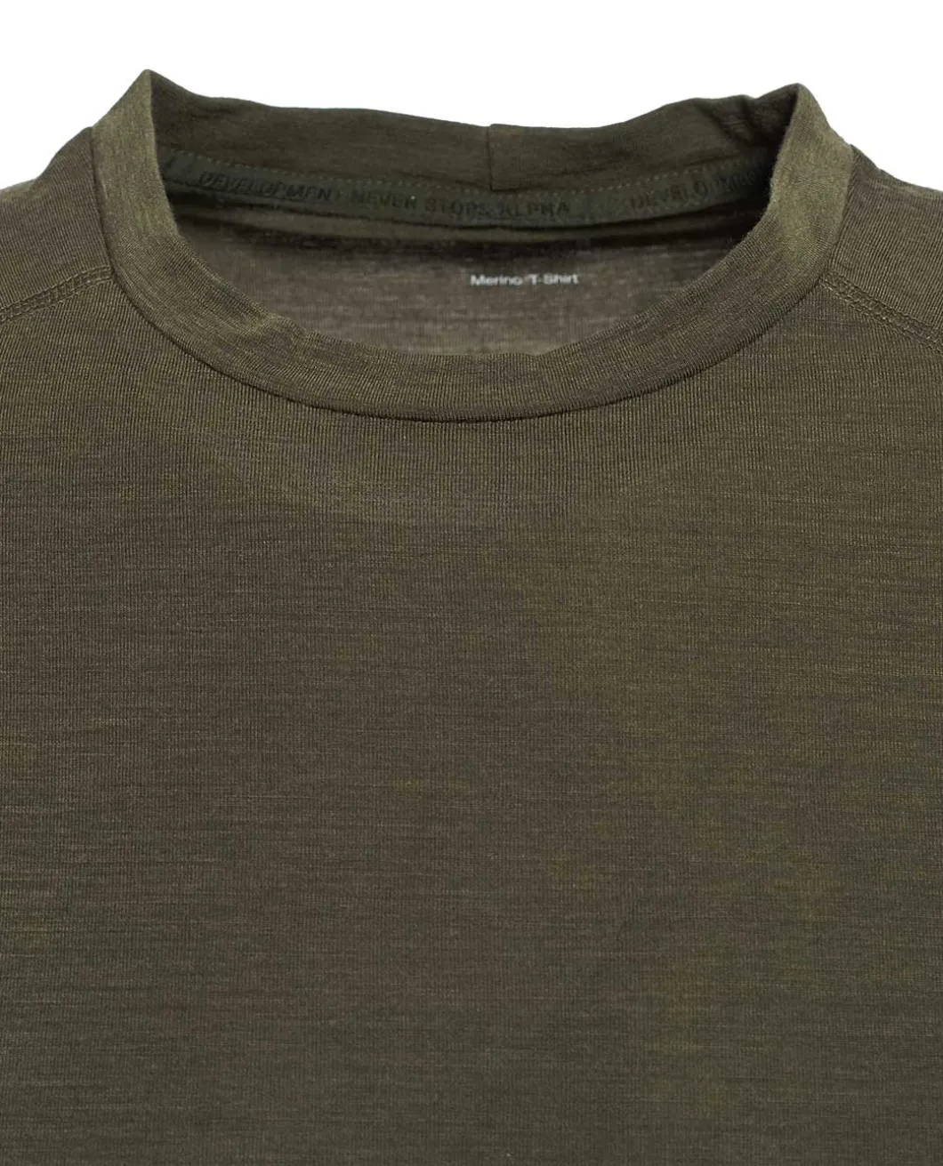 Merino Slim T-Shirt Olive Green