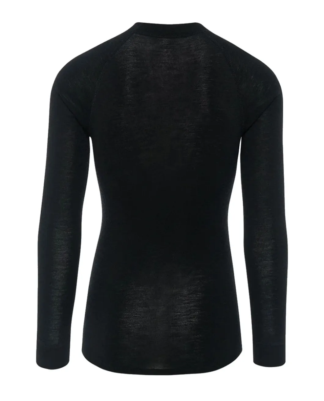 Merino WARM Long Sleeve Shirt Men Black Schwarz