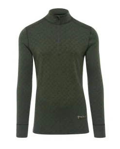 Merino Xtreme Thermal Turtleneck 1/2 Zip LS Shirt Forest Green Oliv