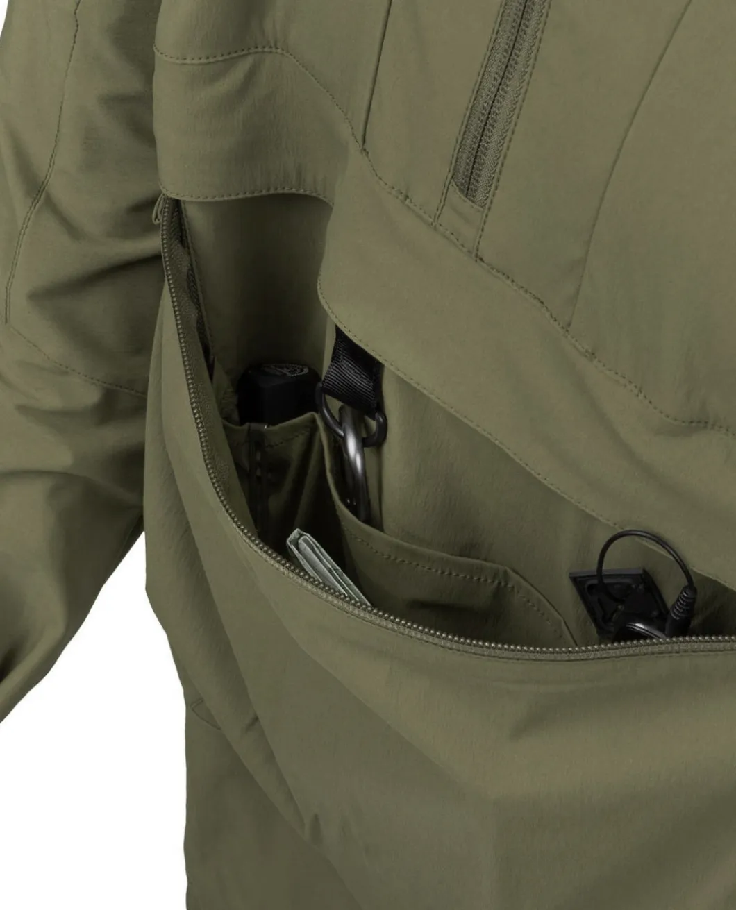 Mistral Anorak Jacket Soft Shell Adaptive Green