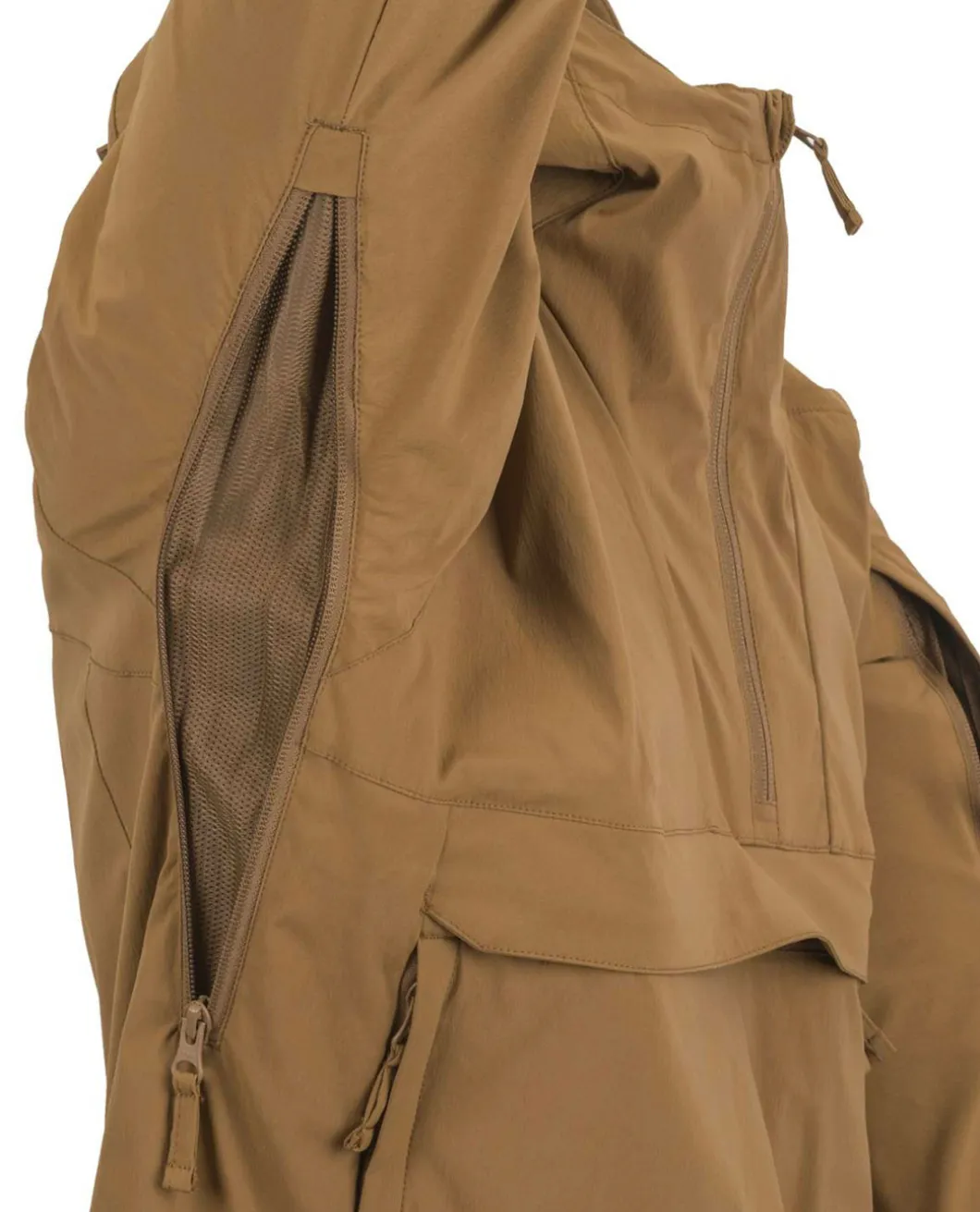 Mistral Anorak Jacket Soft Shell Mud Brown