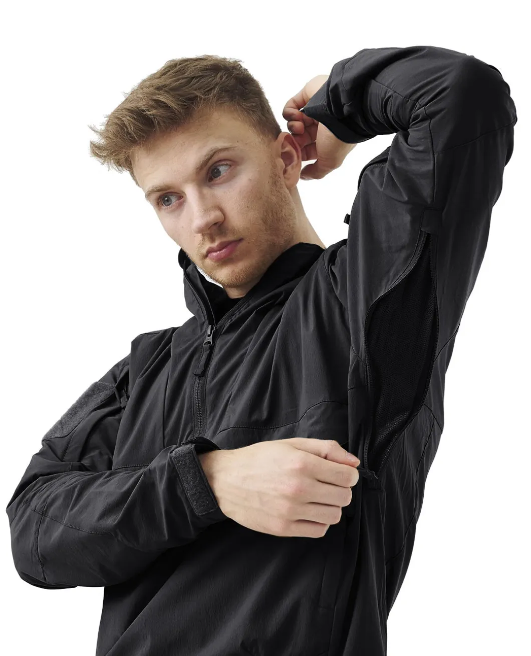 Mistral Anorak Jacket Soft Shell Black Schwarz