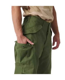 M65 Trousers NyCo Sateen Olive Green
