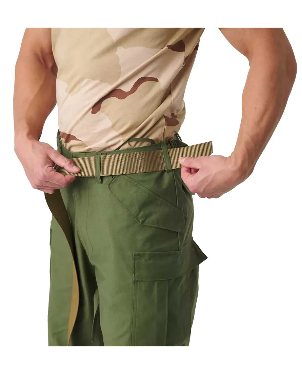 M65 Trousers NyCo Sateen Olive Green
