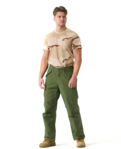 M65 Trousers NyCo Sateen Olive Green
