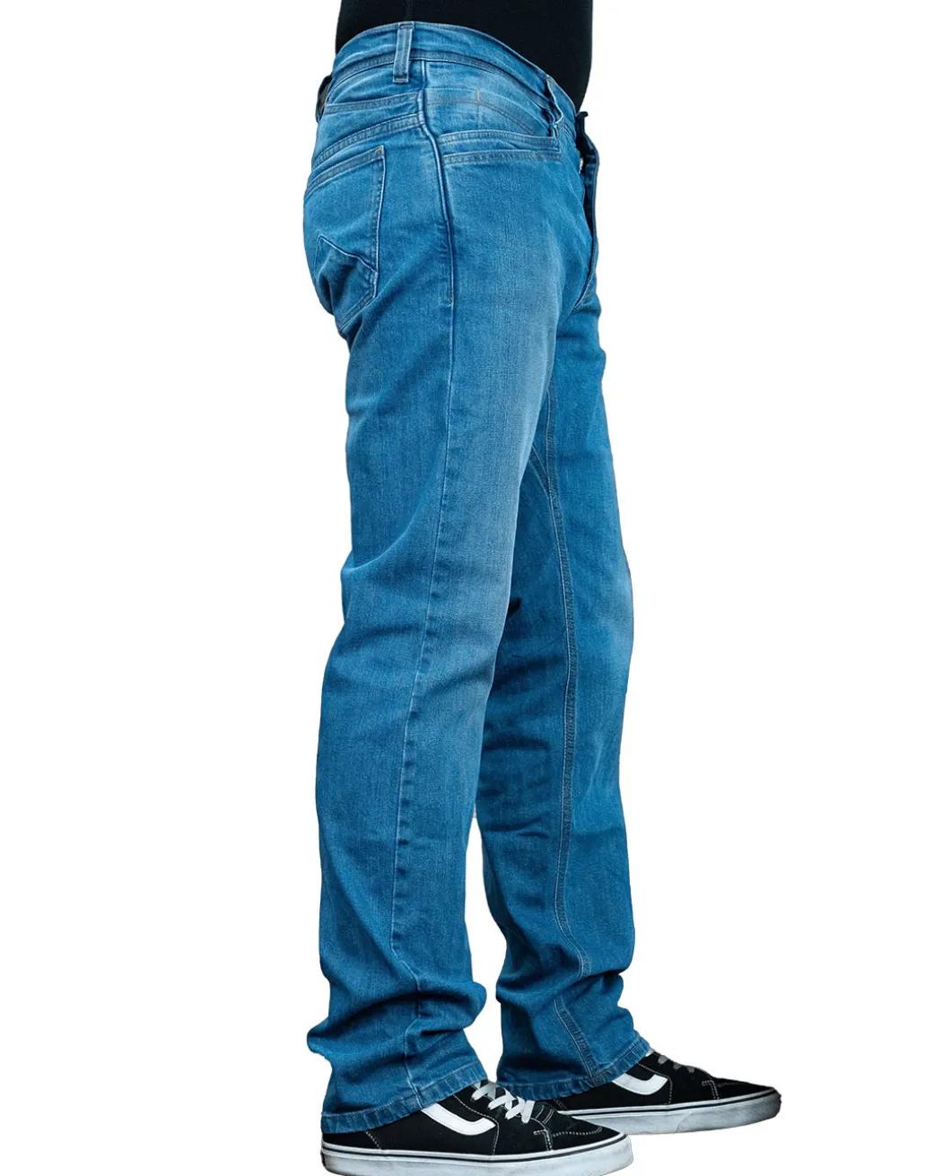 M.U.D. Blue Elastane Zipper Denim ZV 3.0