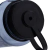 Nalgene Weithals Sustain Trinkflasche 1L Grau Schwarz