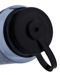 Nalgene Weithals Sustain Trinkflasche 1L Grau Schwarz