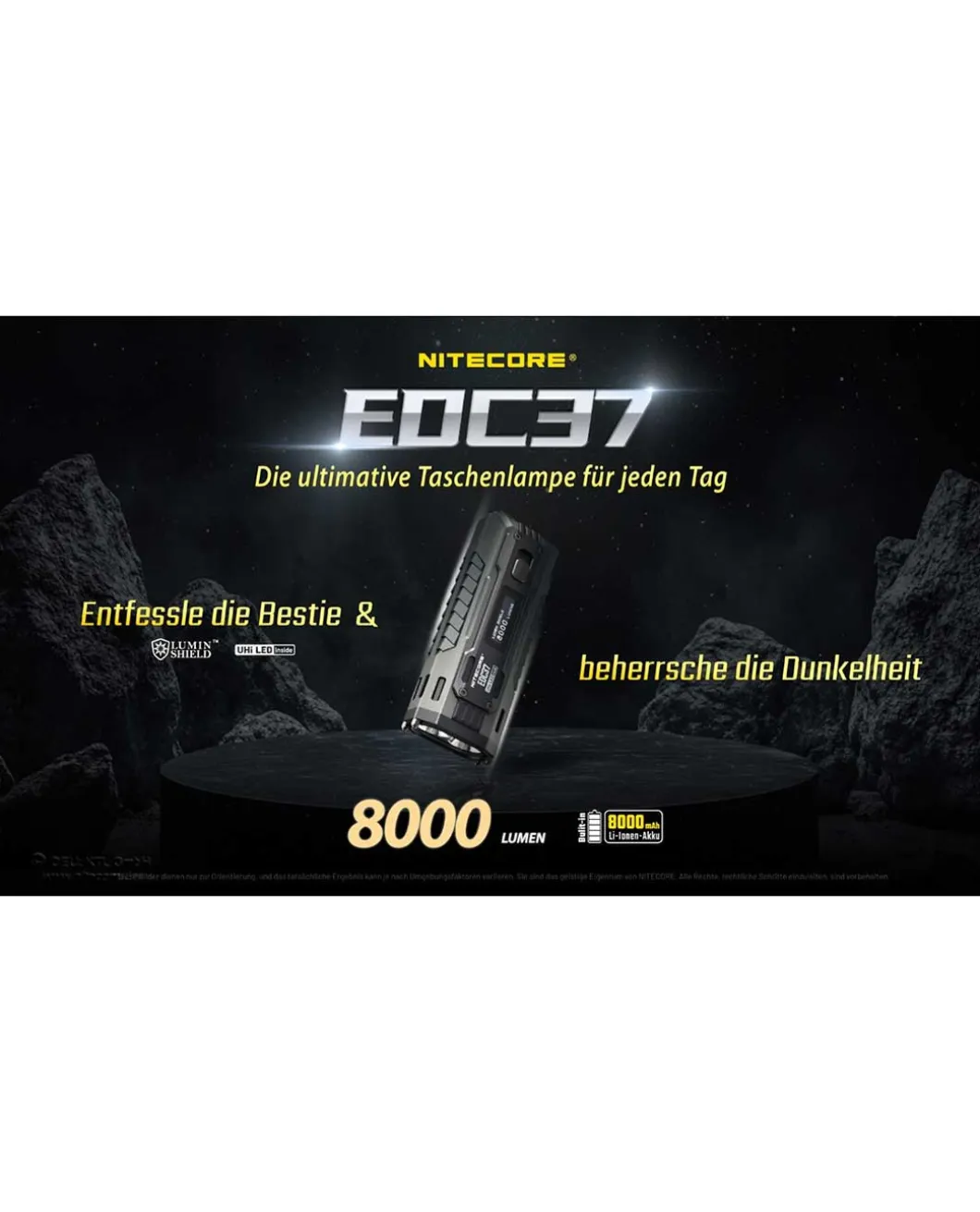 Nitecore EDC37 - 8000 Lumen