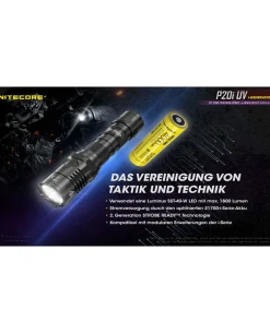Nitecore P20i UV - 1800 Lumen + UV-Licht