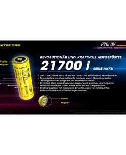 Nitecore P20i UV - 1800 Lumen + UV-Licht