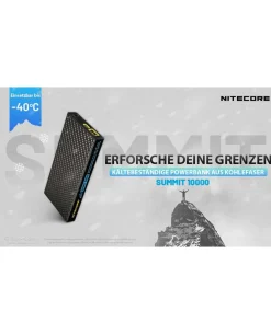 Nitecore Powerbank SUMMIT10000 - 10000mAh, Kältebeständig
