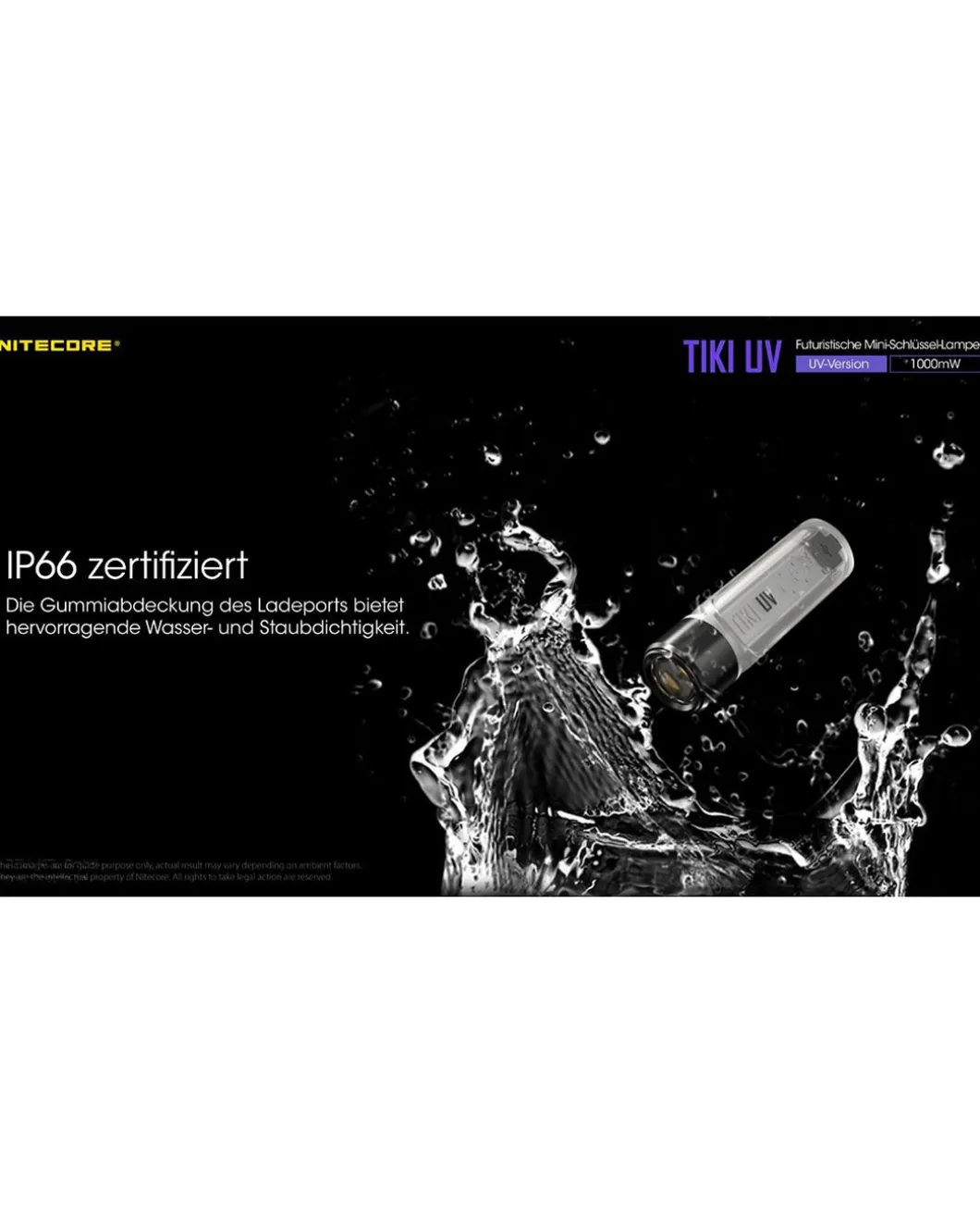 Nitecore TIKI UV - 1000mW