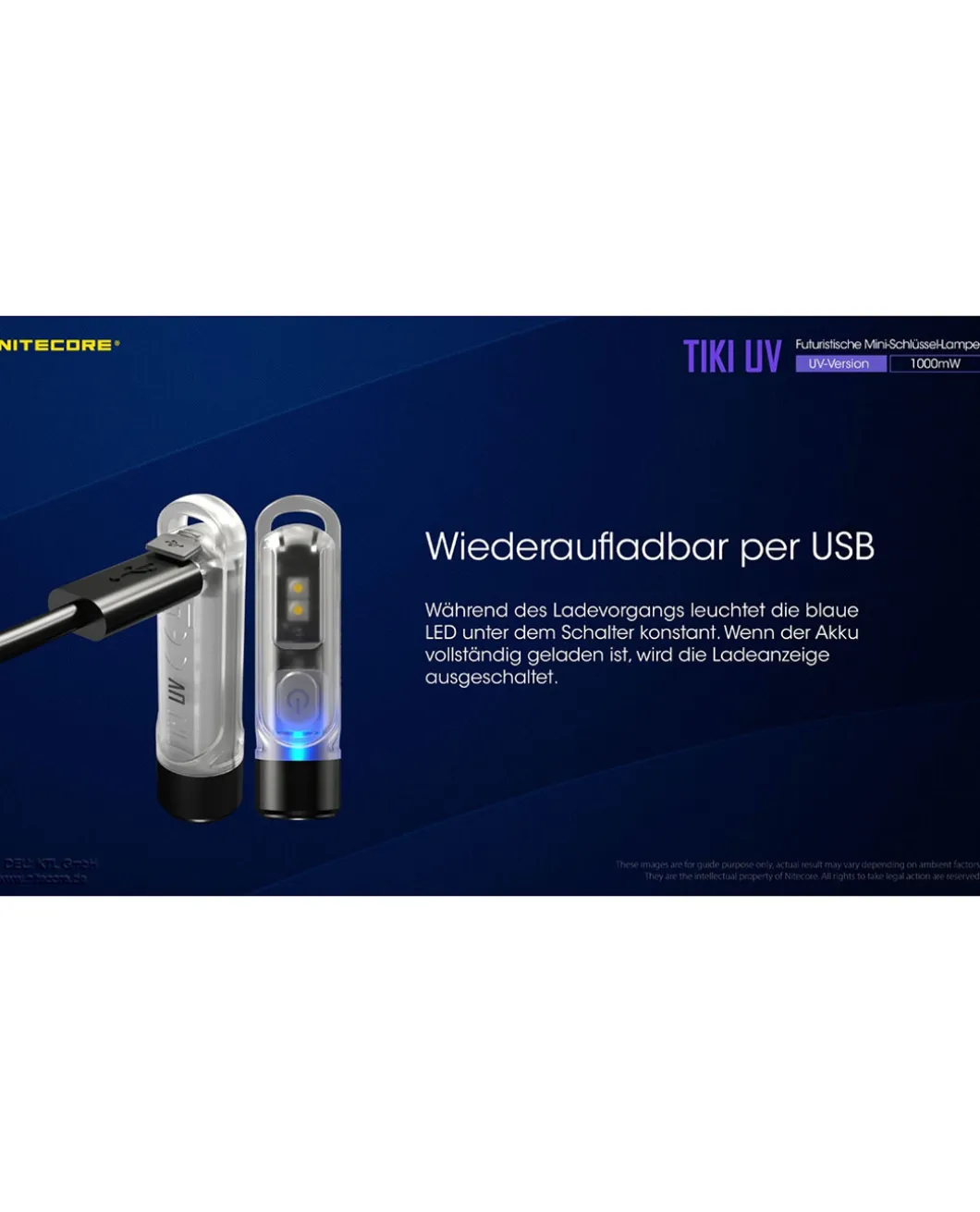Nitecore TIKI UV - 1000mW