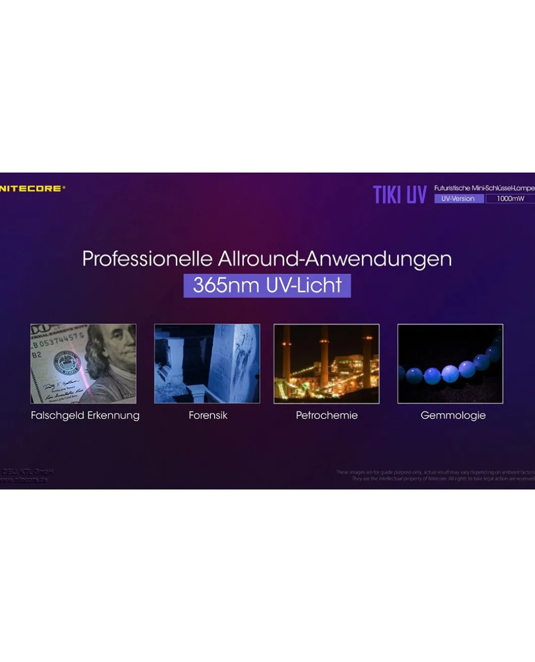 Nitecore TIKI UV - 1000mW