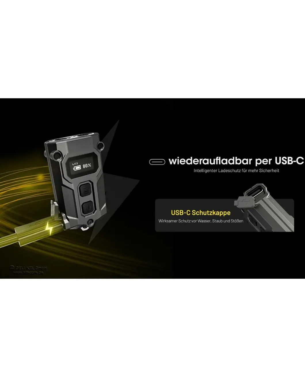 Nitecore TINI 3 - Schwarz, 600 Lumen