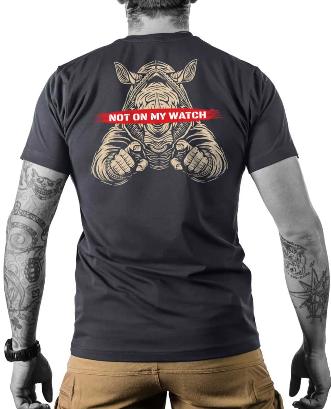 Not on my Watch Tee Black Schwarz